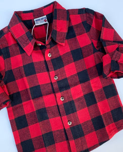 Mish Red/ Black Buffalo Flannel