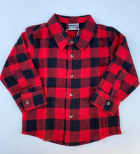 Load image into Gallery viewer, Mish Red/ Black Buffalo Flannel