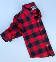 Load image into Gallery viewer, Mish Red/ Black Buffalo Flannel