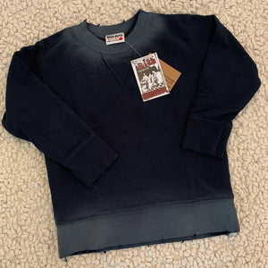 Mish Navy Blue Ombre Crewneck Sweatshirt