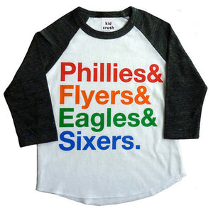 "Philly Fan" Black Sleeve Raglan