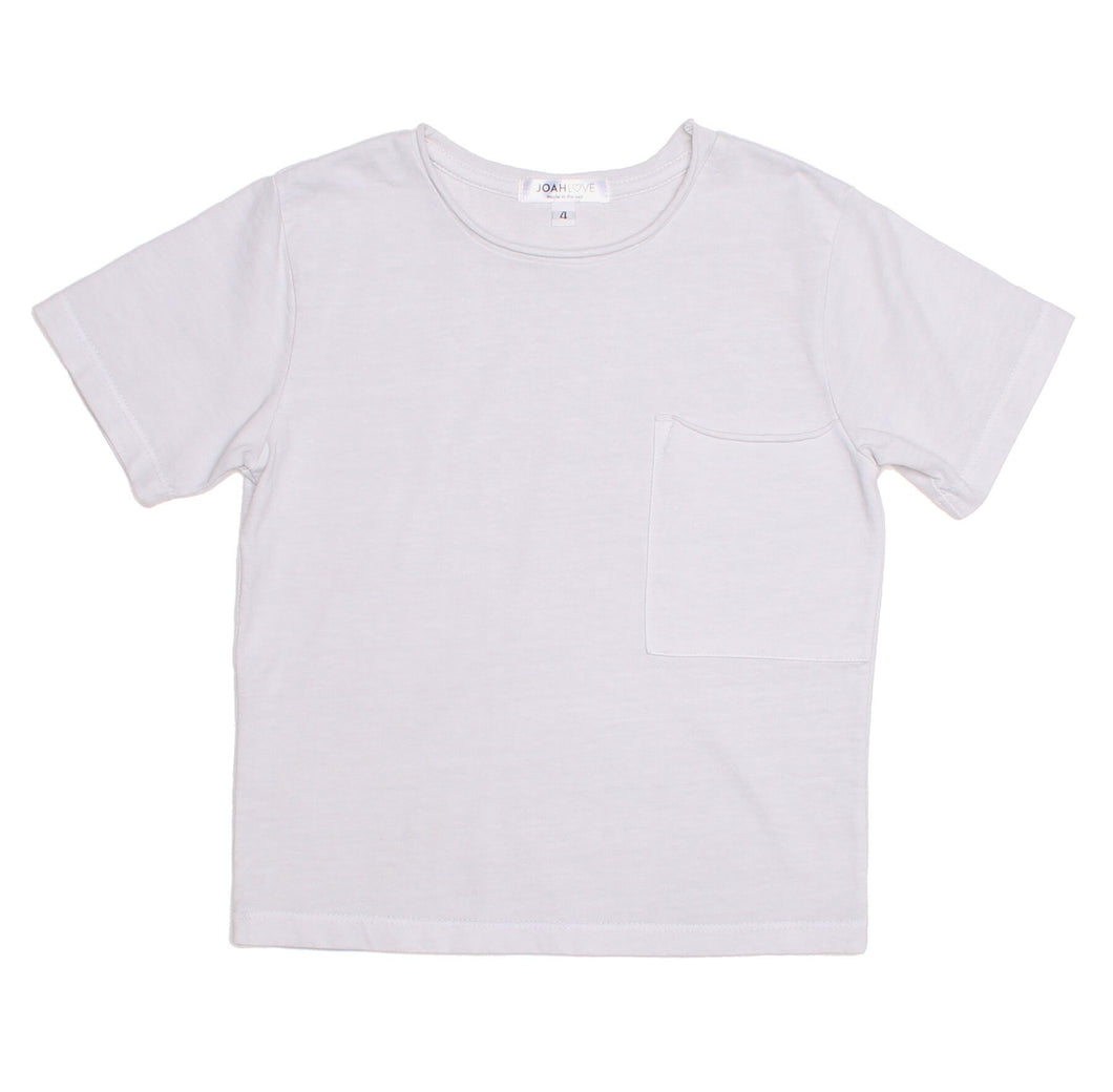 Joah Love- Murray Vintage Pocket Tee in Cement