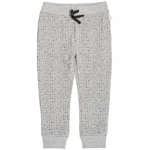 "Miles Basic" Heather Gray Splashed Jogger