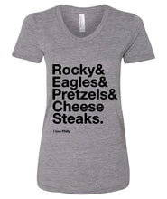 Load image into Gallery viewer, &quot;I love Philly&quot; Heather Gray T-Shirt - WOMEN&#39;S