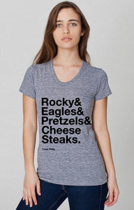 "I love Philly" Heather Gray T-Shirt - WOMEN'S